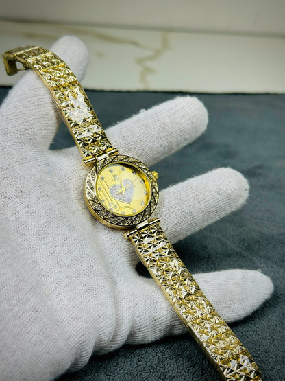 WOMEN LUXURY WATCH | HEART SHAPED DIAL
