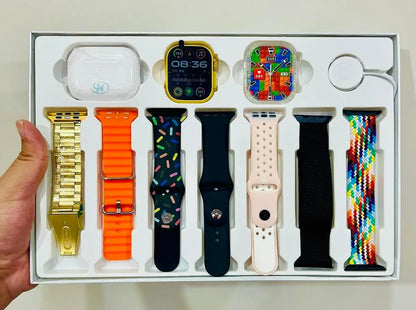 10 IN 1 WATCH ULTRA WATCH| AIRPODS | COVER | 7STRAPS |  HARGER