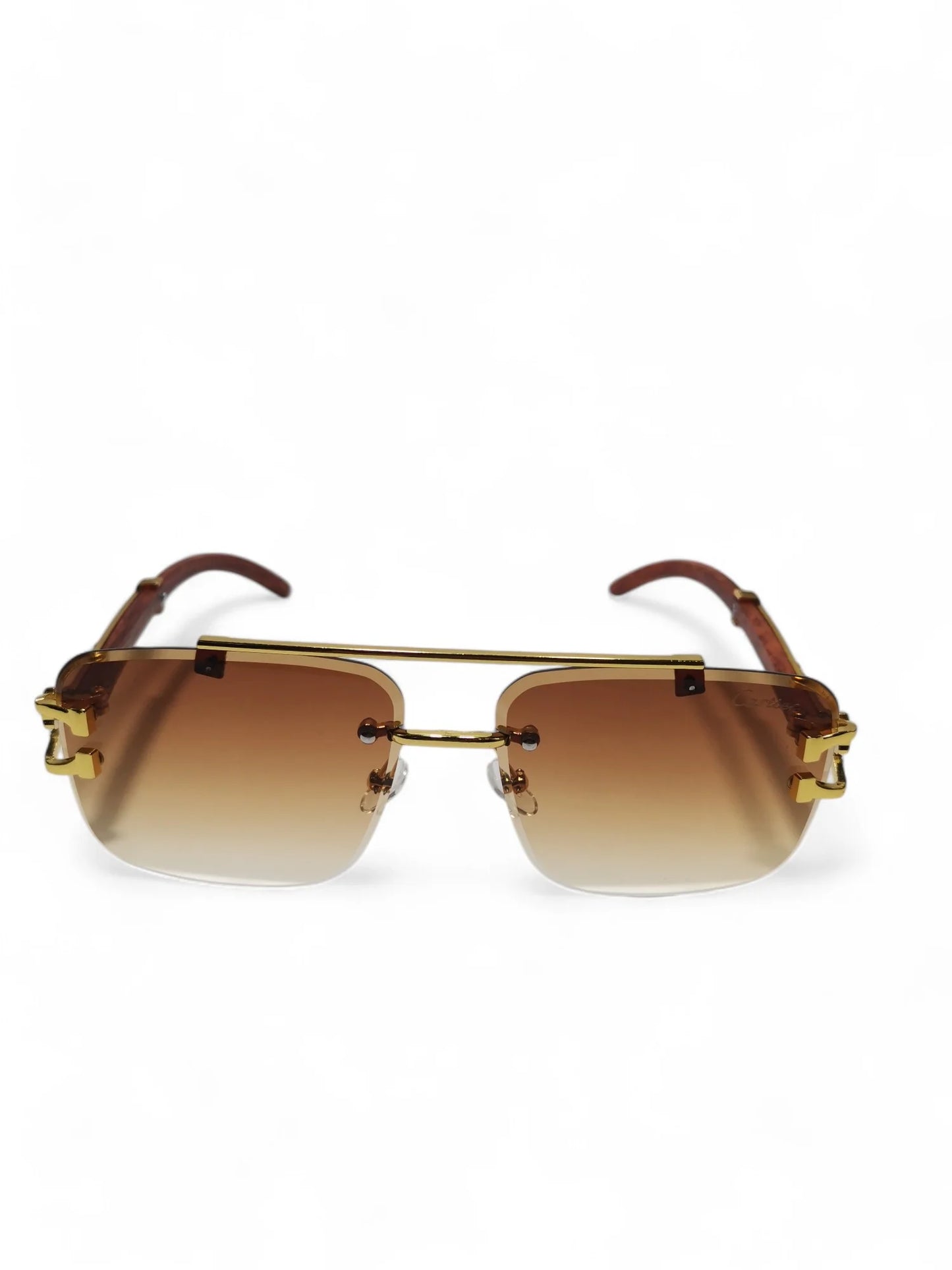 Cartier Golden Wood Glasses