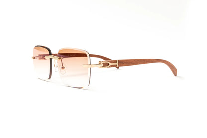 Cartier Golden Wood Glasses
