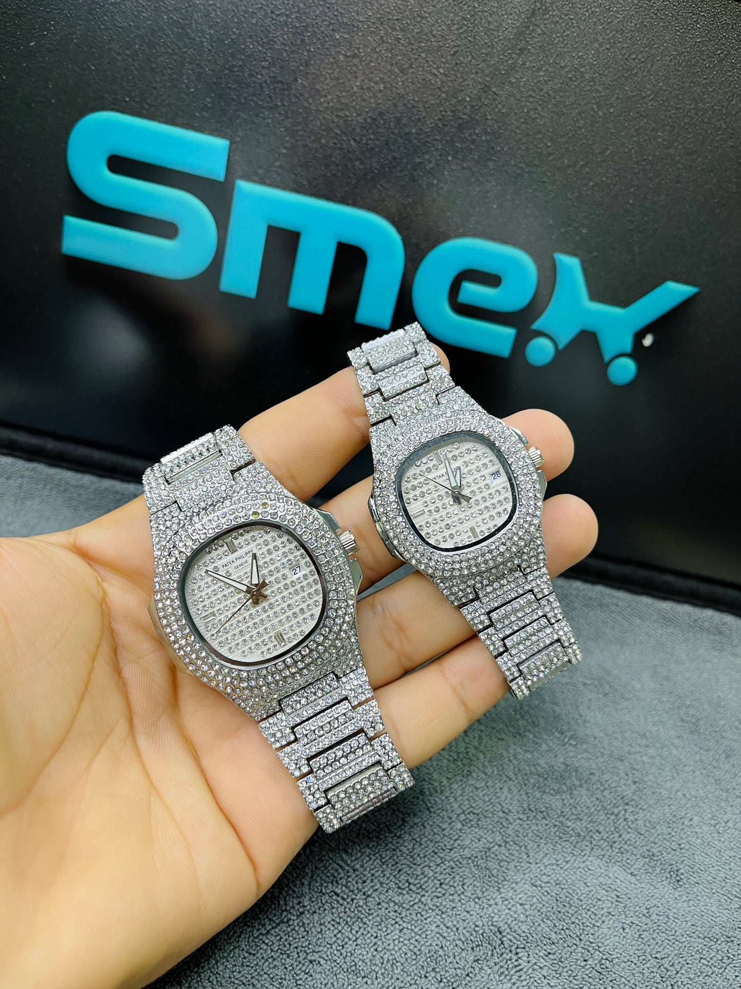 PATEK PHILIPPE ICED TONE COUPLE WATCH